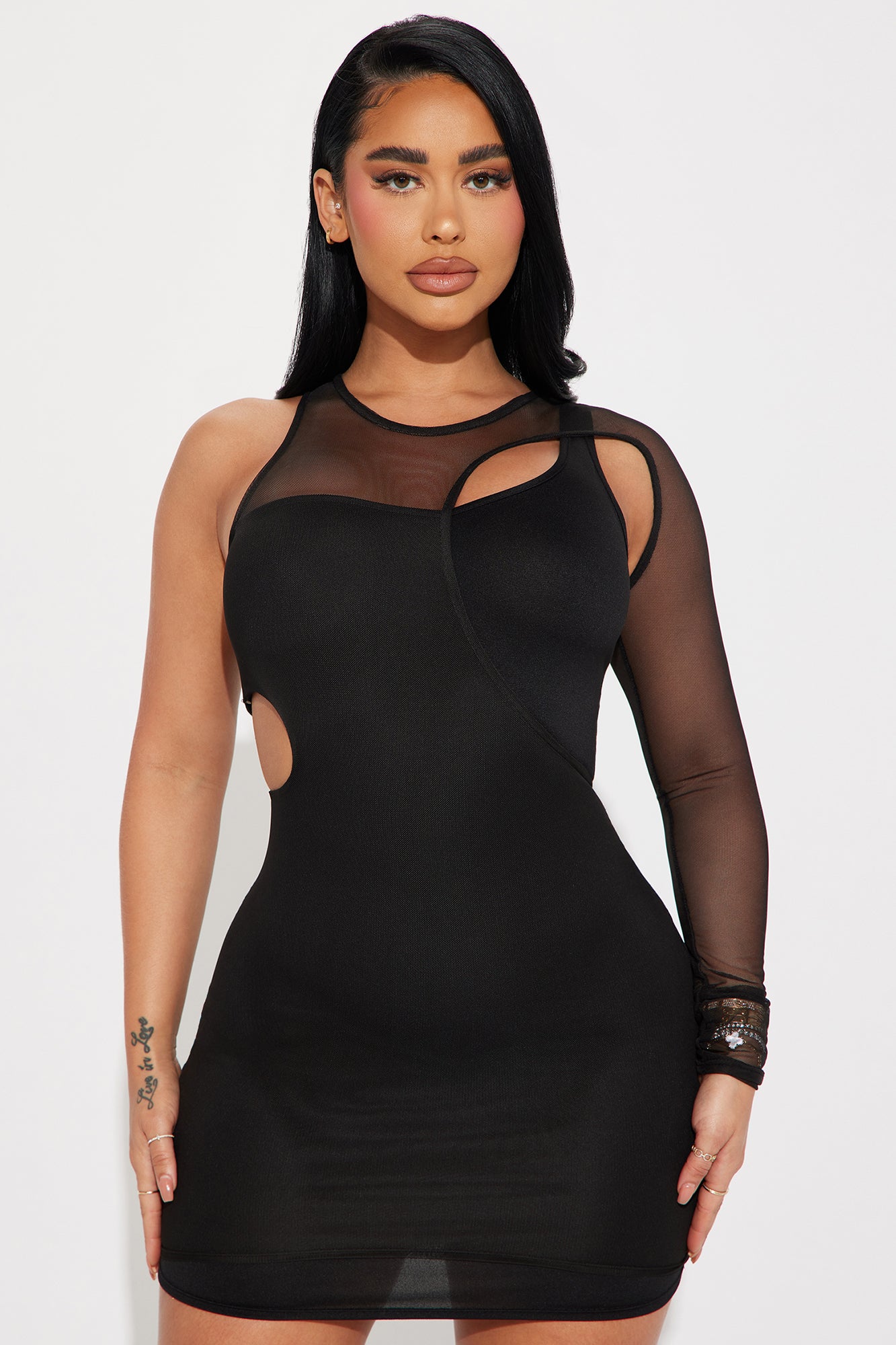 Clara Cut Out Mini Dress - Black Flash Sale