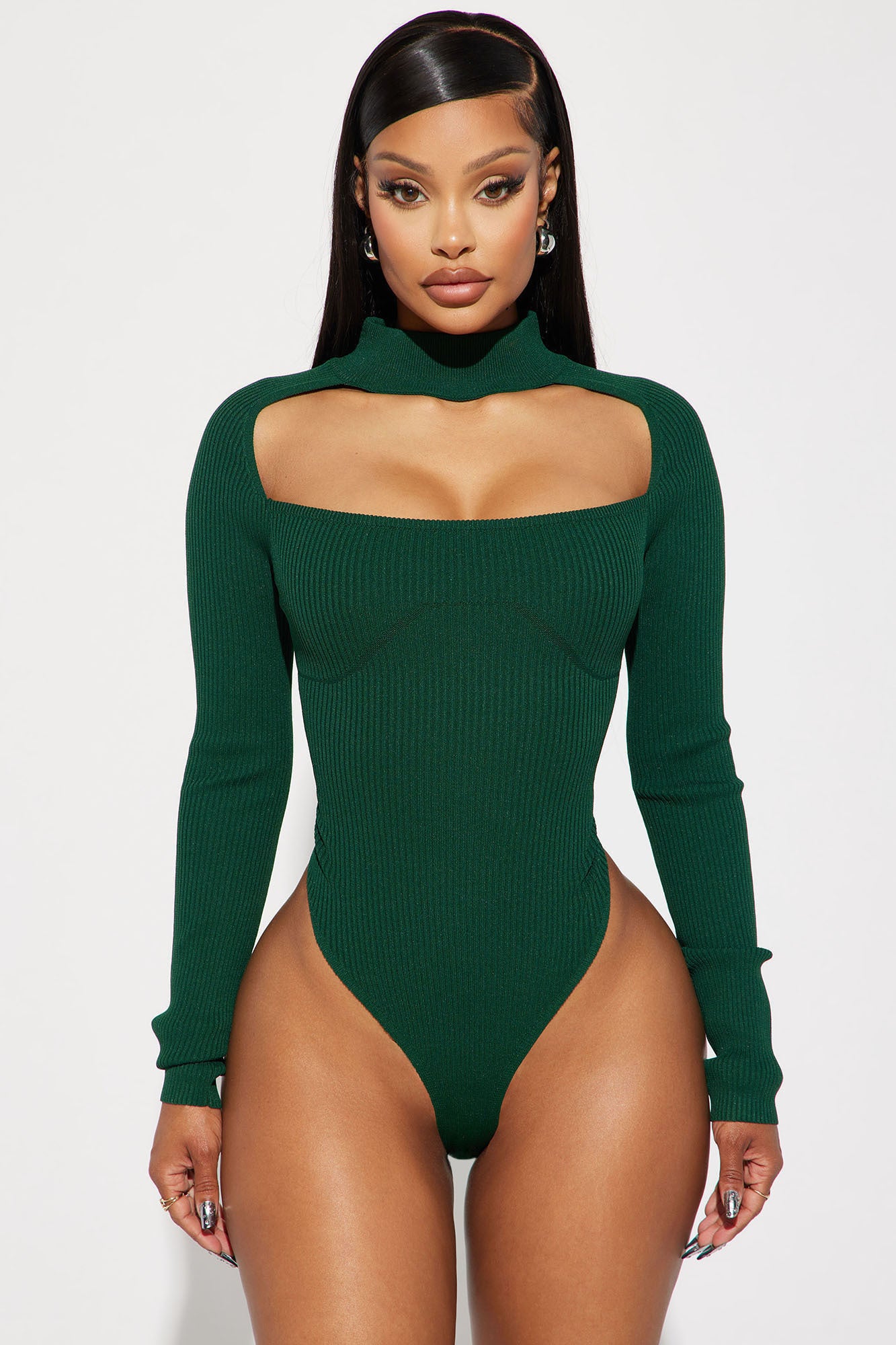 Jodeci Sweater Bodysuit - Hunter Online Deal