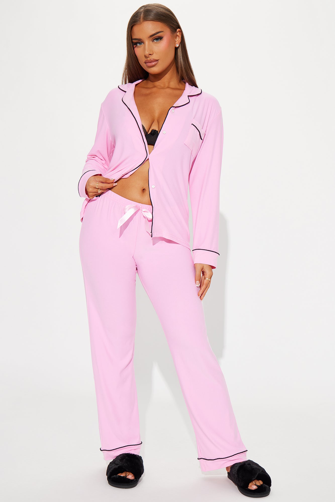 Sucker For You PJ Pant Set - Pink/combo Online Deal
