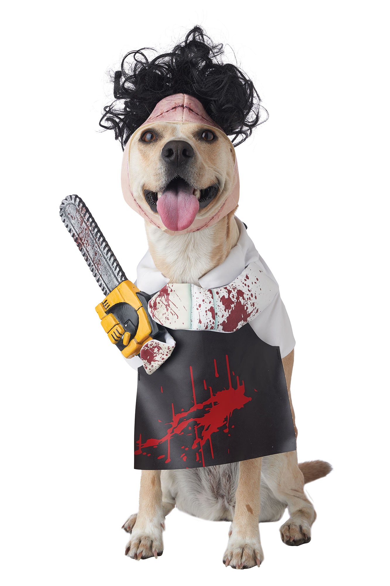 Chainsaw Pup Dog Costume - White/combo